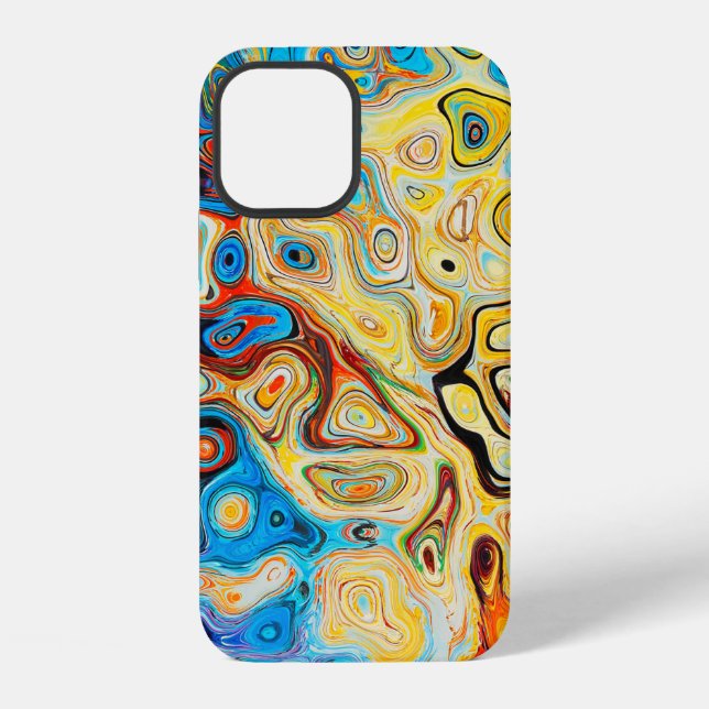 Texture abstract structure colourful iPhone case (Back)