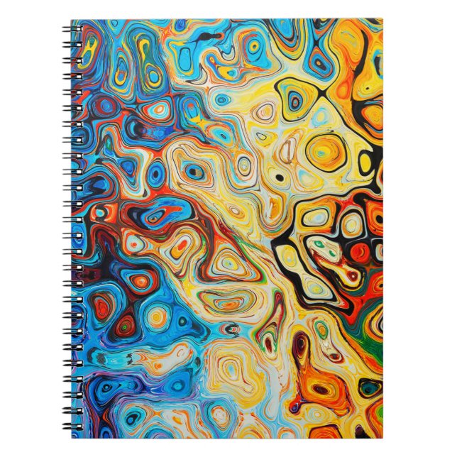 Texture abstract structure colourful notebook (Front)