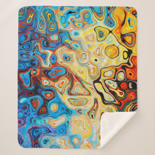 Texture abstract structure colourful sherpa blanket