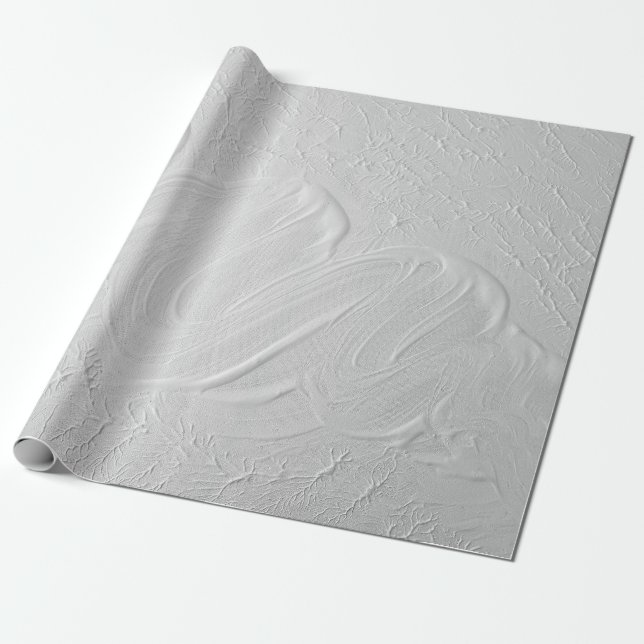 Texture acrylic painting white wrapping paper (Unrolled)
