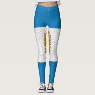 Texture Argentina Flag leggings. Leggings