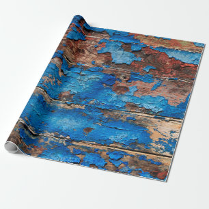 Texture background blue wood wrapping paper