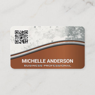 Texture Background   Brown   QR Business Card