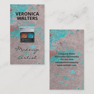 Texture Background Brush and Makeup Tools Business Card