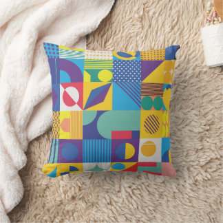 Texture background design with geometric pattern cushion
