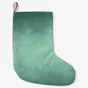 Texture background green acrylic small christmas stocking