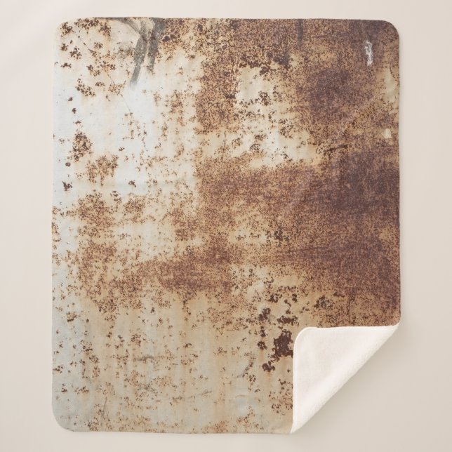 Texture background metal sheet sherpa blanket (Front)