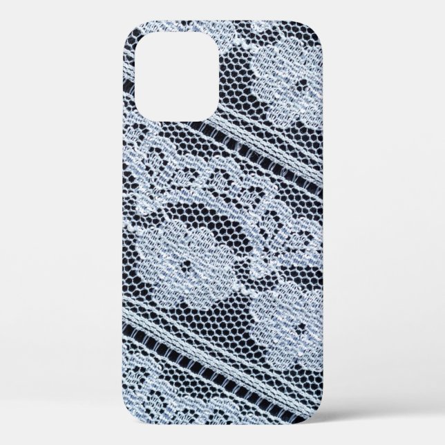 Texture, background, pattern. white lace fabric. T Case-Mate iPhone Case (Back)