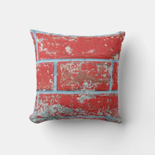 Texture background surface wallpaper red blue bric cushion