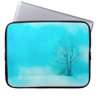 Texture background winter laptop sleeve