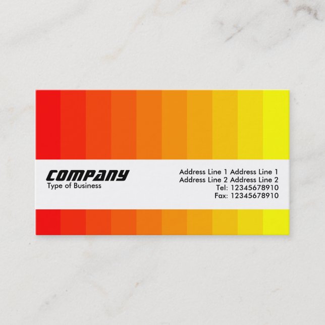 Texture Band - Colour Transition Business Card (Front)