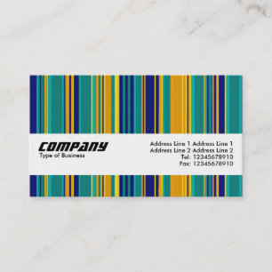 Texture Band - Coloured Stripes Business Card