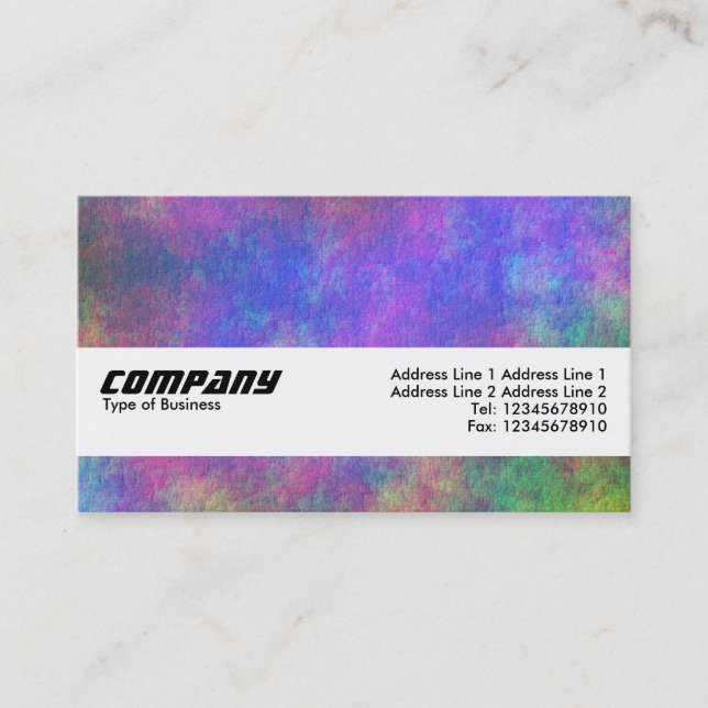Texture Band - Colourful Seabed Business Card (Front)
