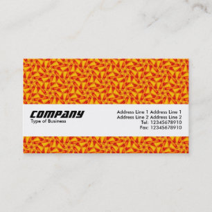 Texture Band - Orange Terrazzo Pattern 03 Business Card