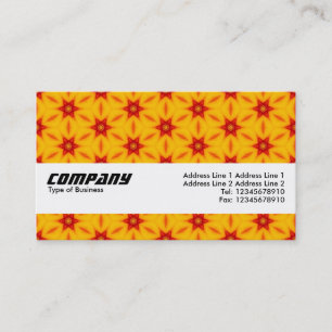 Texture Band - Orange Terrazzo Pattern 05 Business Card