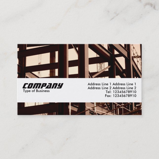 Texture Band - Steel Frame Contruction Business Card (Front)