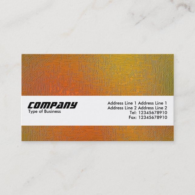 Texture Band - Straw Wall Business Card (Front)