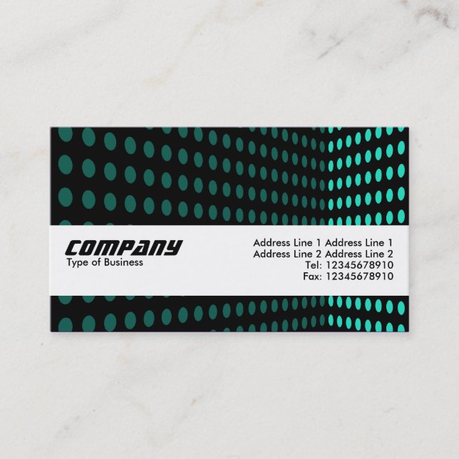 Texture Band - Tone Corner - Aqua Business Card (Front)