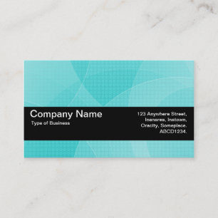 Texture Band V2 - Curves Cyan Business Card