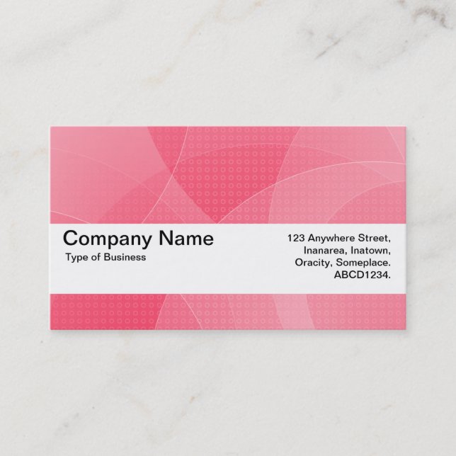 Texture Band V2 - Cyan Curves Business Card (Front)