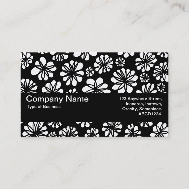 Texture Band V2 - Flowers Business Card (Front)