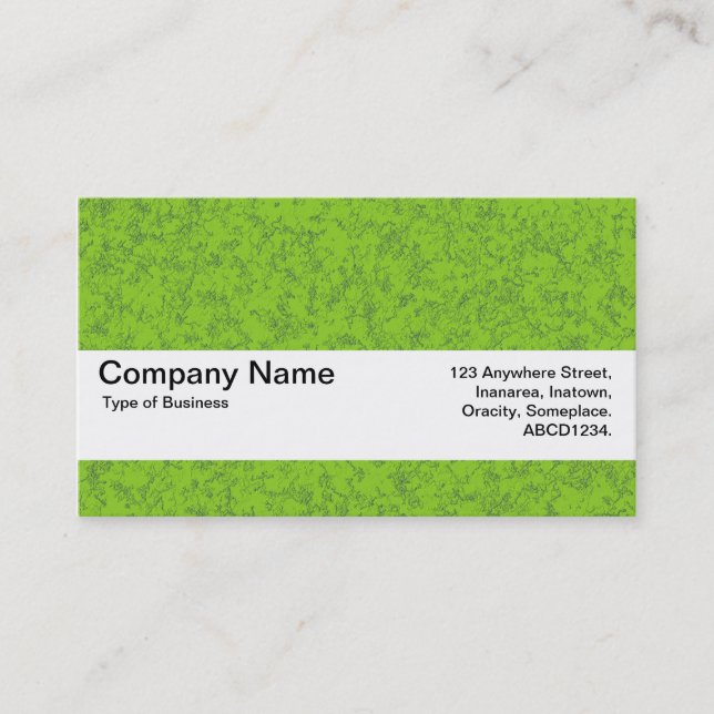 Texture Band V2 - Green Marble Business Card (Front)