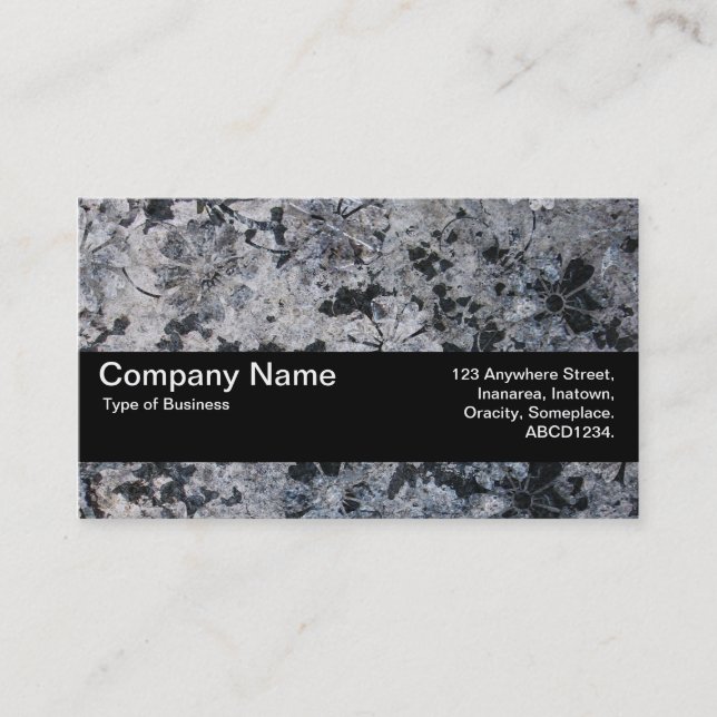 Texture Band V2 - Grunge Flowers Business Card (Front)