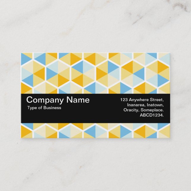 Texture Band V2 - Hexagon pattern 03 Business Card (Front)