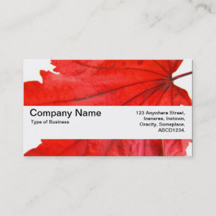 Texture Band V2 - Japanese Maple Leaf Business Card