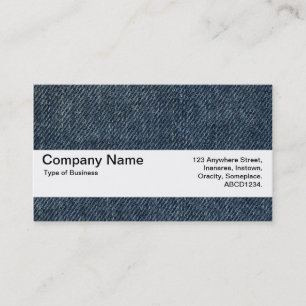 Texture Band V2 - Old Blue Jeans Business Card