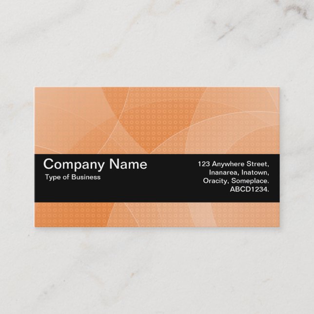 Texture Band V2 - Orange Cyan Business Card (Front)