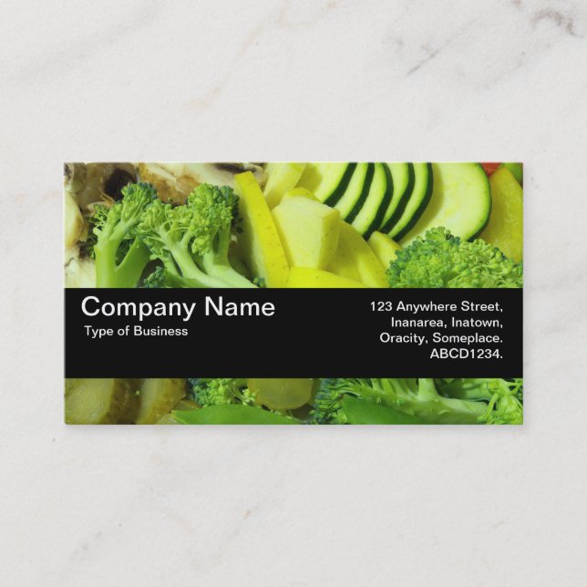 Texture Band V2 - Stir-fry Vegetables 01 Business Card (Front)