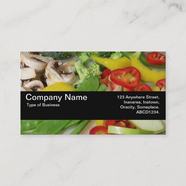Texture Band V2 - Stir-fry Vegetables 02 Business Card (Front)
