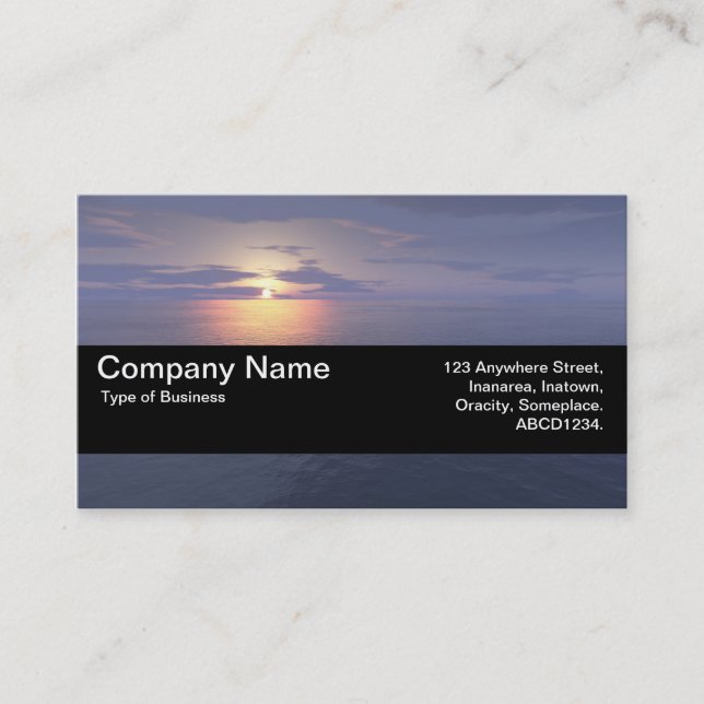 Texture Band V2 - Sunrise/Sunset Business Card (Front)