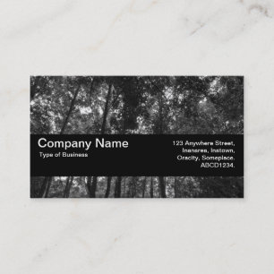 Texture Band V2 - Woodland Canopy 02 BW Business Card