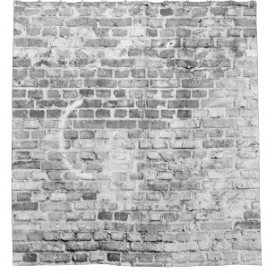 Texture. Brick backgroundabandoned,architecture,at Shower Curtain