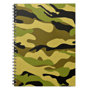 Texture camouflage soldier surface notebook
