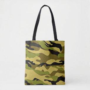 Texture camouflage soldier surface tote bag