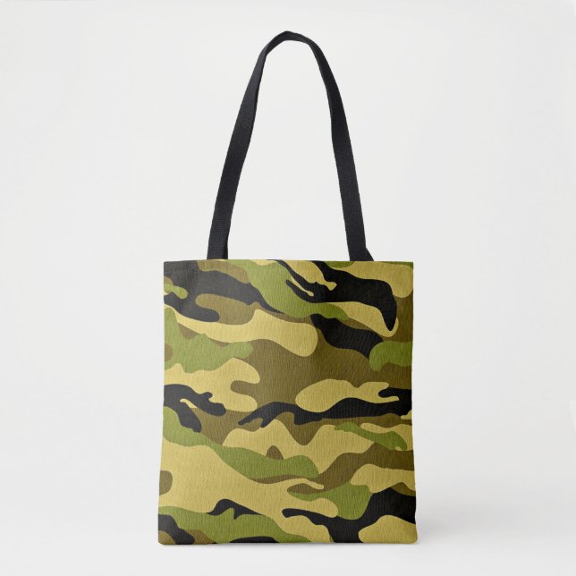 Texture camouflage soldier surface tote bag (Front)