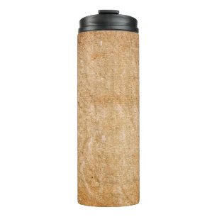 Texture canvas paint style textile thermal tumbler
