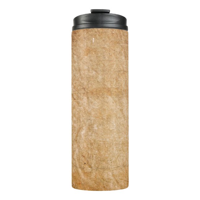 Texture canvas paint style textile thermal tumbler (Front)