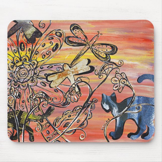 Texture Cats Mousepad (Front)