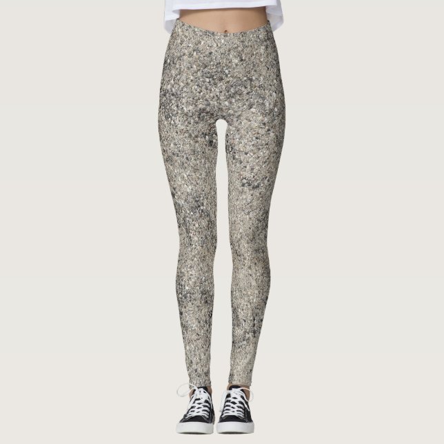 Texture Concrete Cement Leggings (Front)