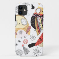 Texture funny owl