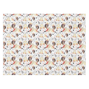 Texture funny owl tablecloth
