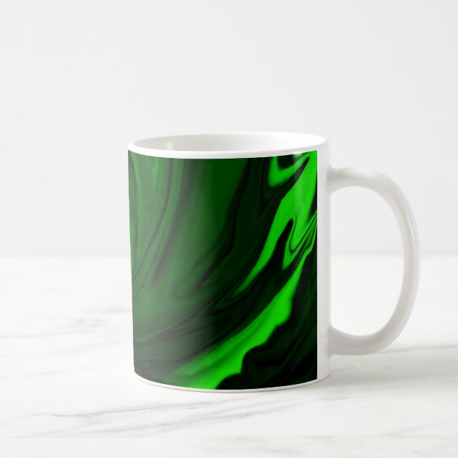 texture green malachite coffee mug (Right)