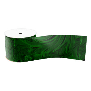 texture green malachite grosgrain ribbon