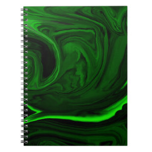 texture green malachite notebook