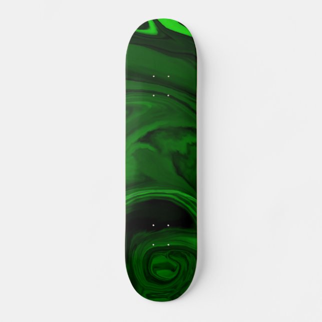 texture green malachite stone collections skateboard (Front)
