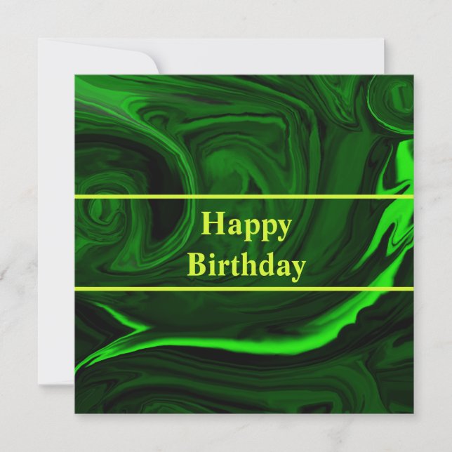 texture green malachite stone ,personalised (Front)